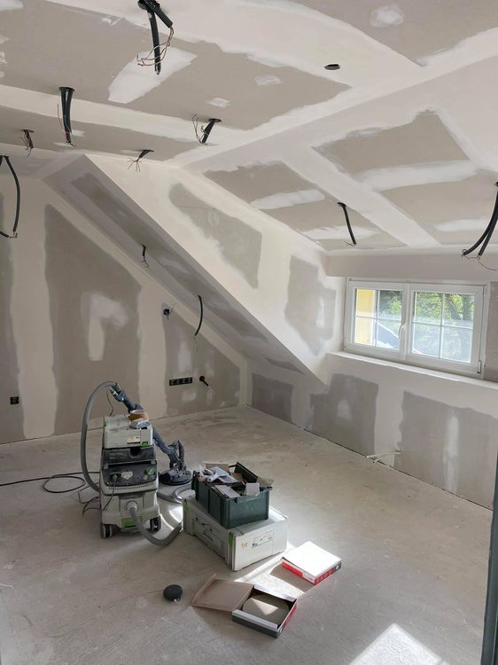 Plâtrerie chantier